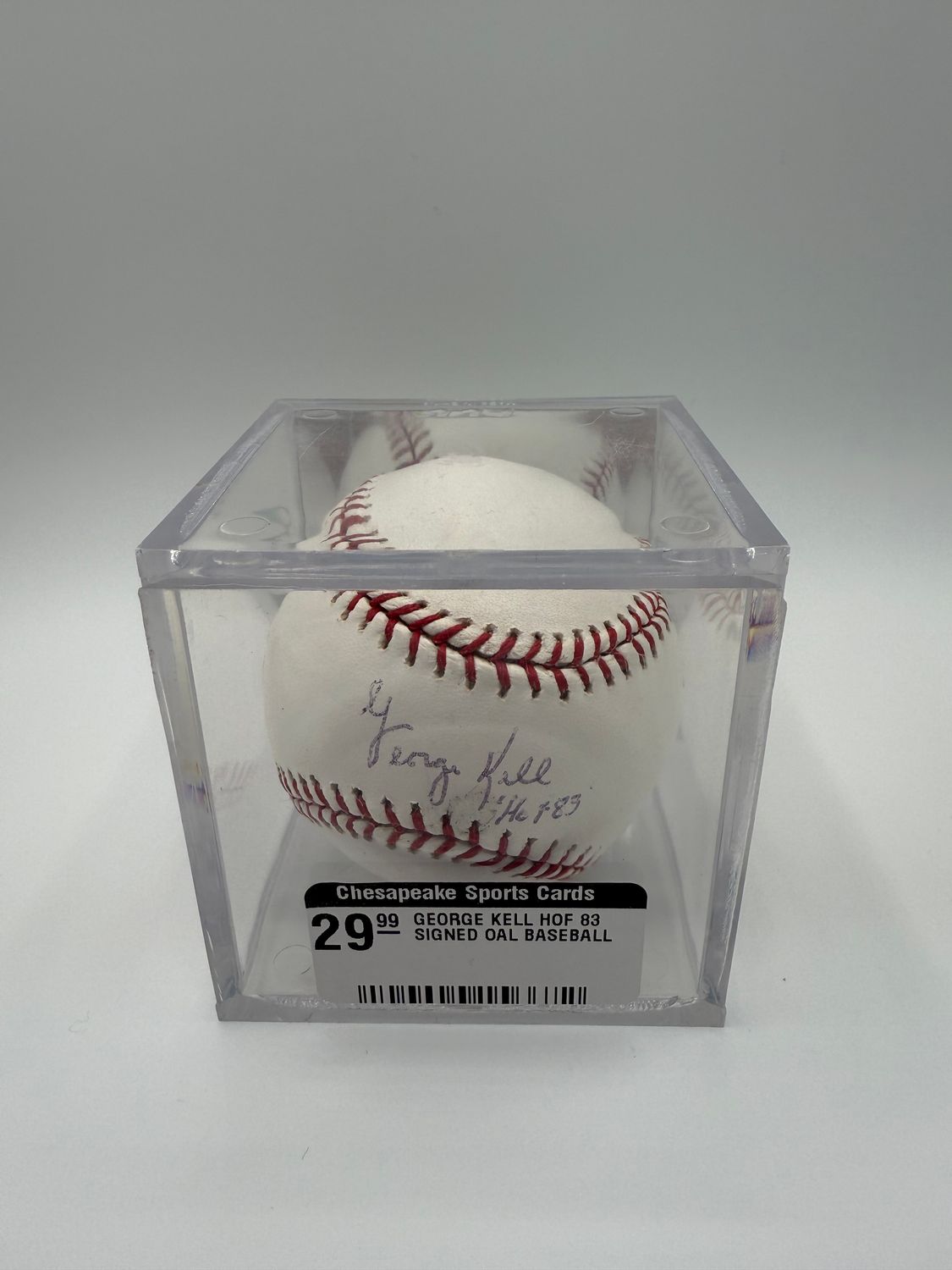 George Kell Signed OAL Baseball “HOF 83” Inscribed