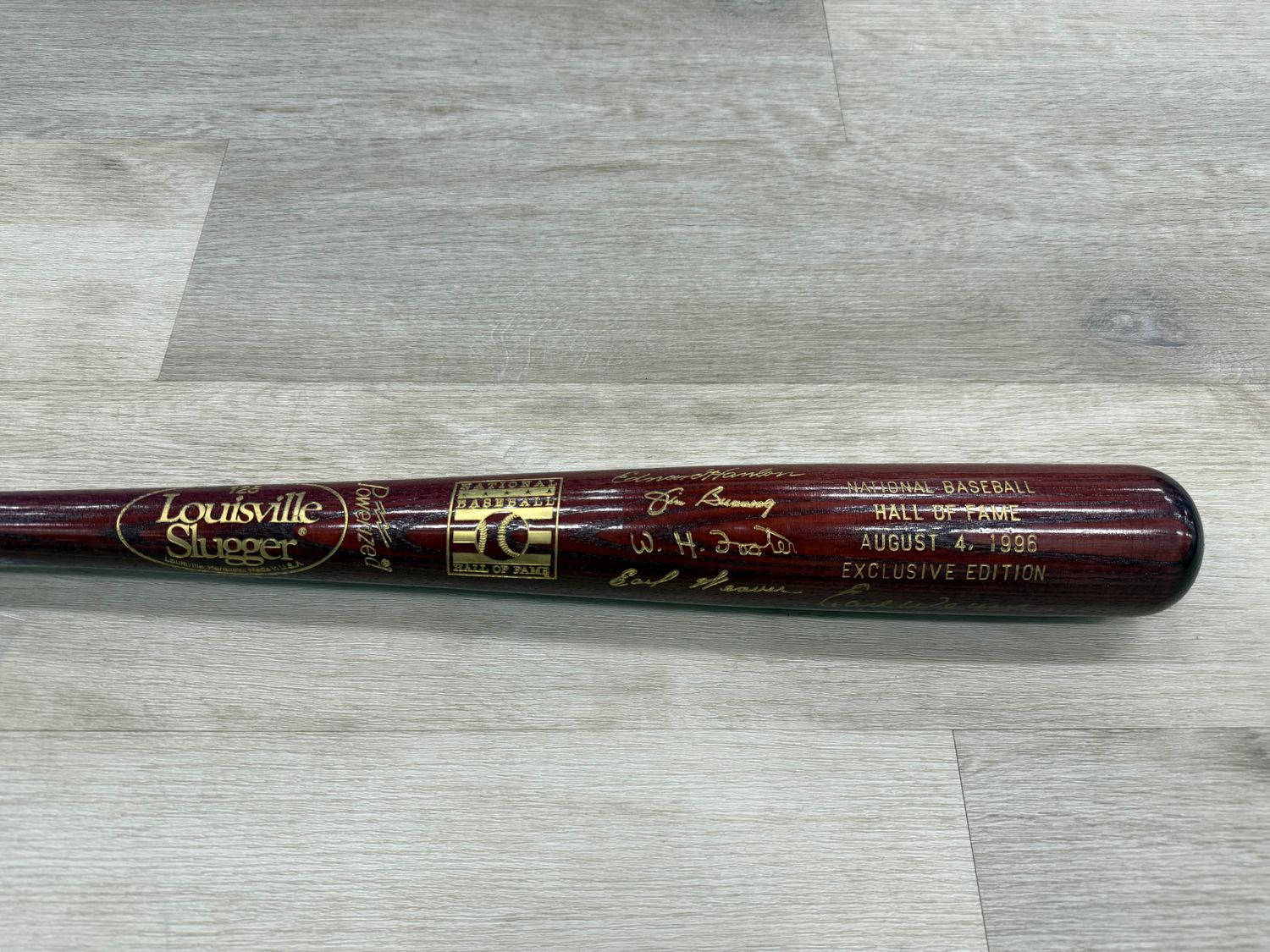 Earl Weaver Signed Baseball Bat “HOF 96” Inscribed