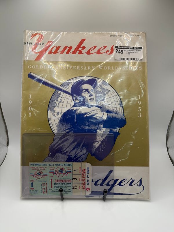1953 New York Yankees World Series Program vs. Brooklyn Dodgers