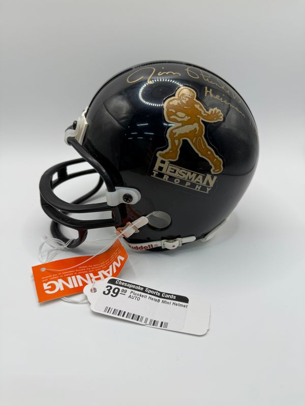 Jim Plunkett Signed Football Mini Helmet &quot;HEISMAN 70&quot; Inscribed