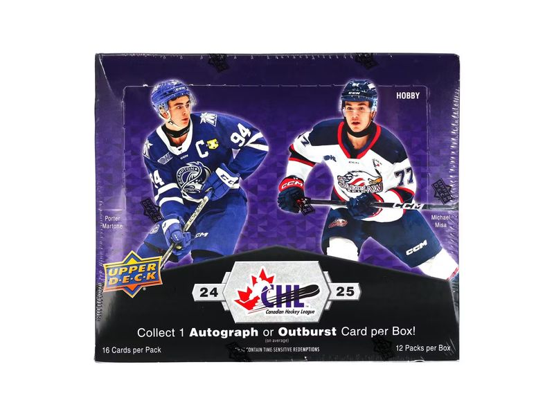 2024-25 Upper Deck CHL Hockey Hobby Box