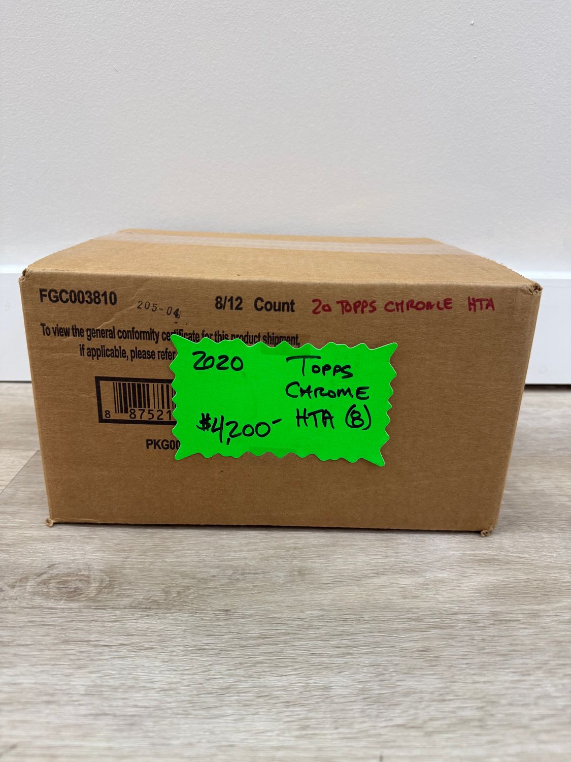 2020 Topps Chrome Baseball Hobby Jumbo 8-Box Case