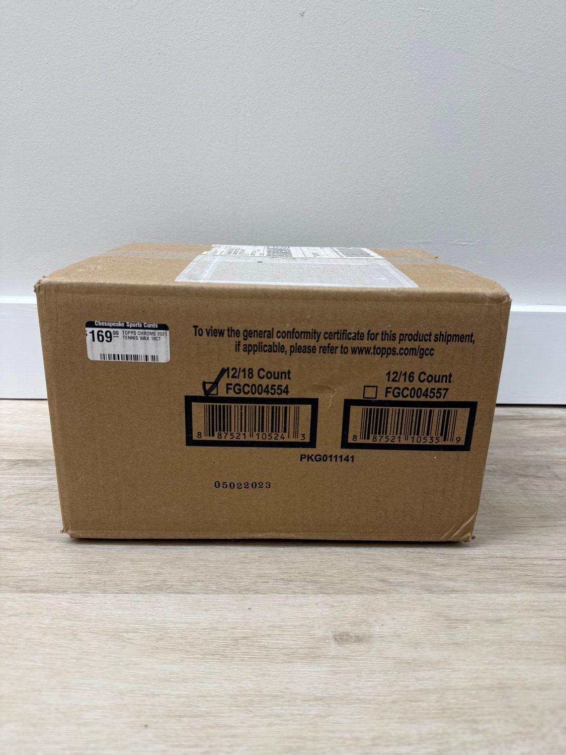 2021 Topps Chrome Tennis Hobby 12-Box Case [Topps Direct]