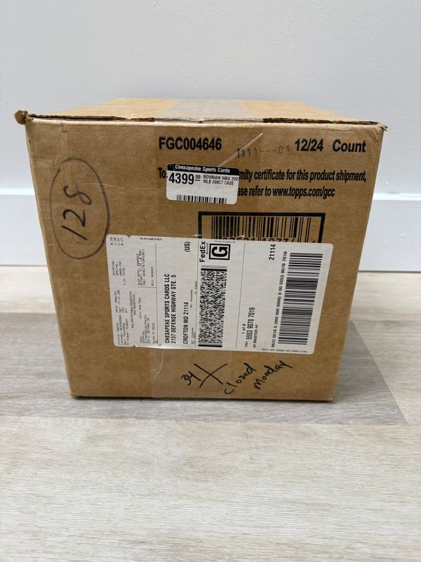 2022 Bowman Baseball Hobby 12-Box Case