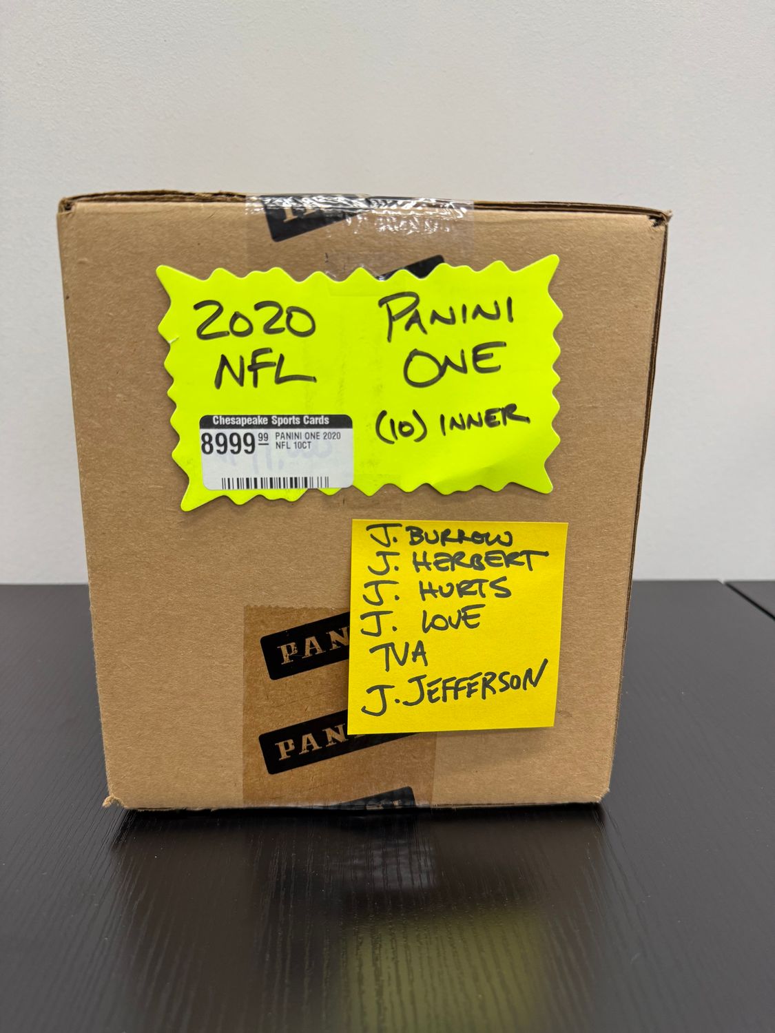 2020 Panini One Football Hobby 10-Box Case