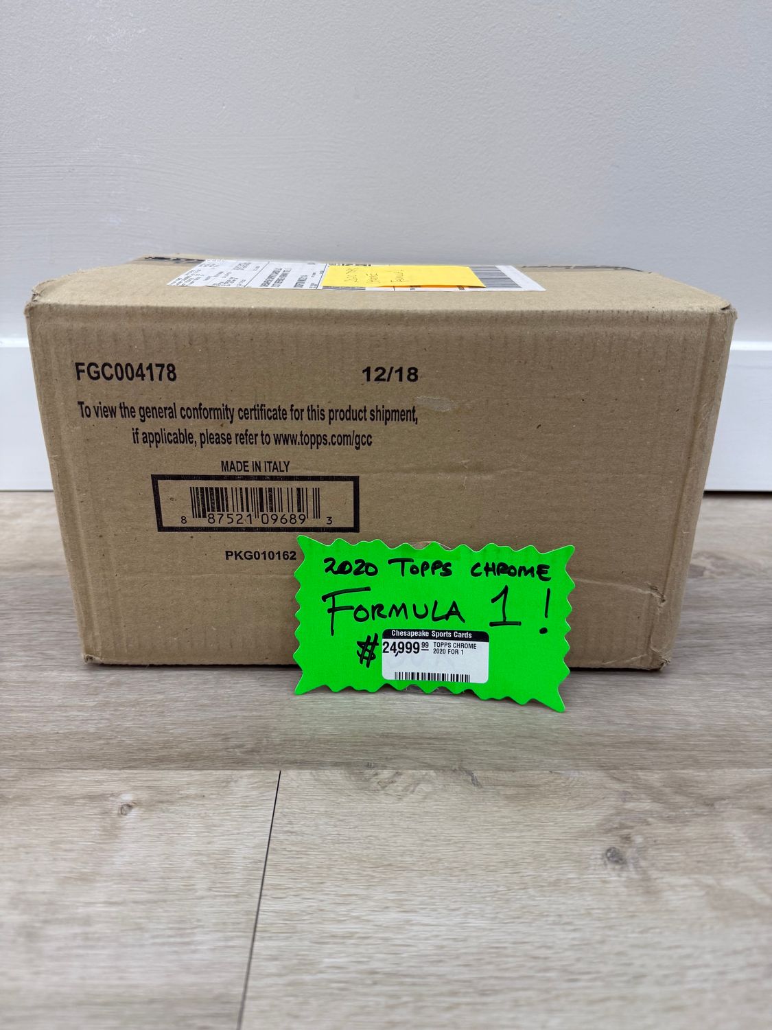 2020 Topps Chrome F1 Formula 1 Racing Hobby 12-Box Case [Topps Direct]