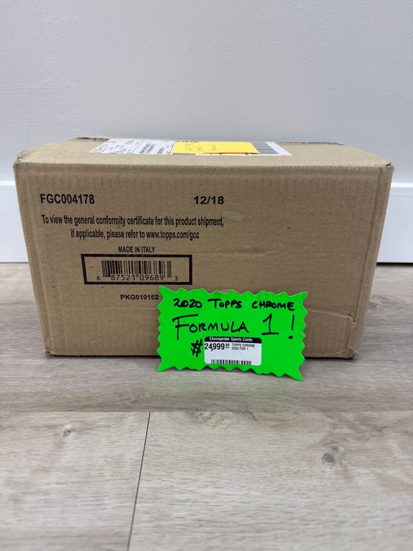 2020 Topps Chrome F1 Formula 1 Racing Hobby 12-Box Case