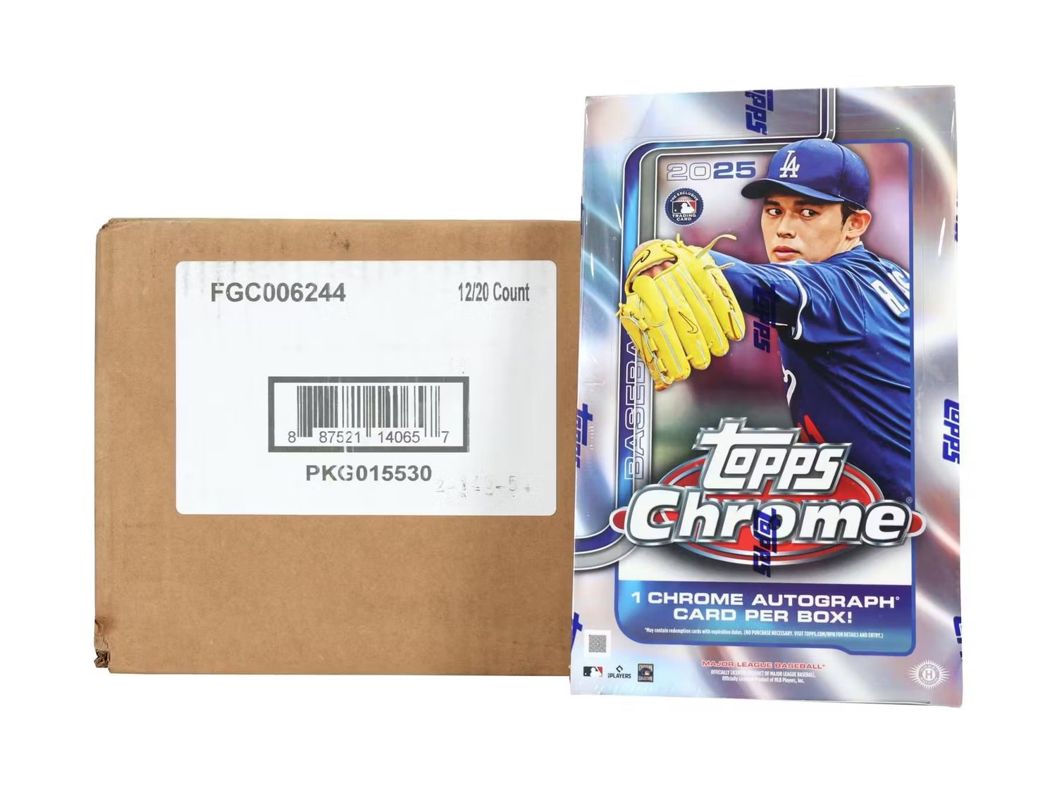 2025 Topps Chrome Baseball Hobby 12-Box Case [Topps Direct]