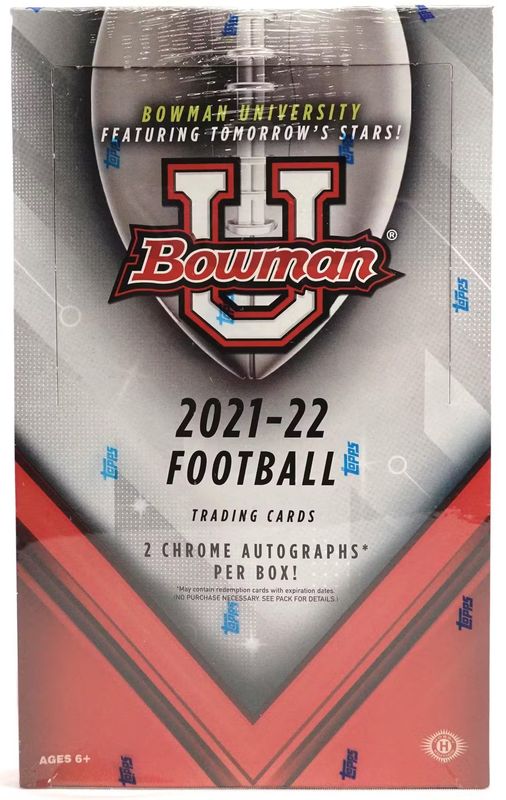 2021-22 Bowman University Football Hobby Box