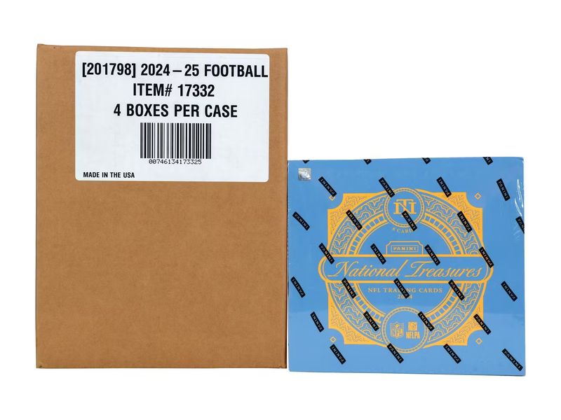 2024 Panini National Treasures Football Hobby 4-Box Case