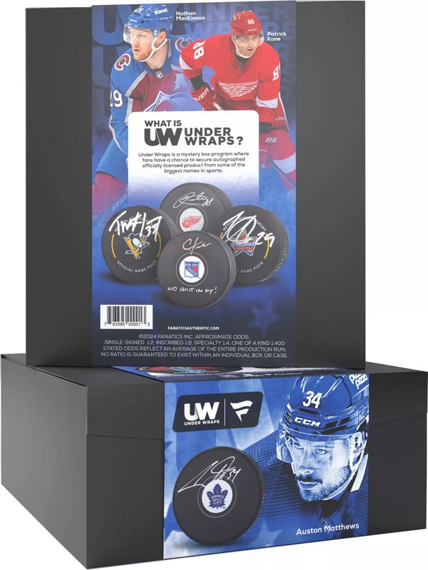 2024 Fanatics Under Wraps NHL Autographed Puck 2024 Fanatics Under Wraps NHL Autographed Puck