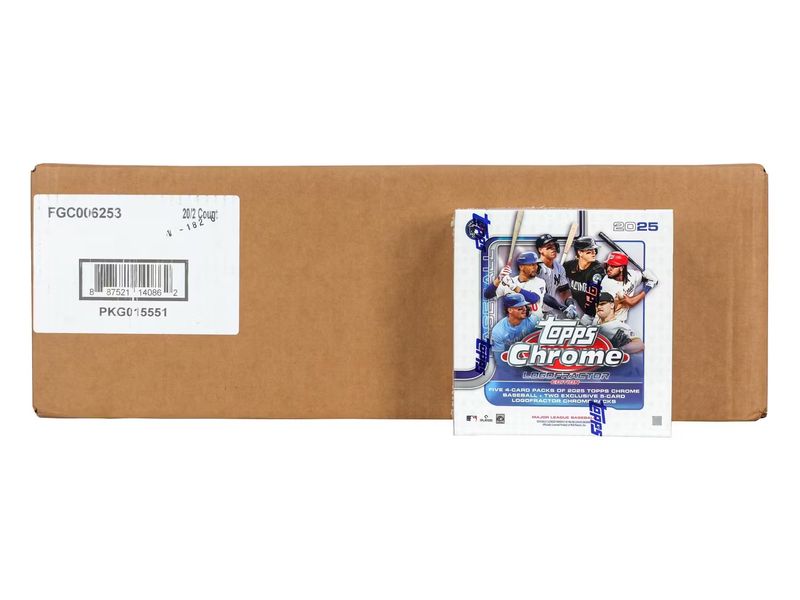 2025 Topps Chrome Baseball Logofractor Edition 20-Box Case [Topps Direct]