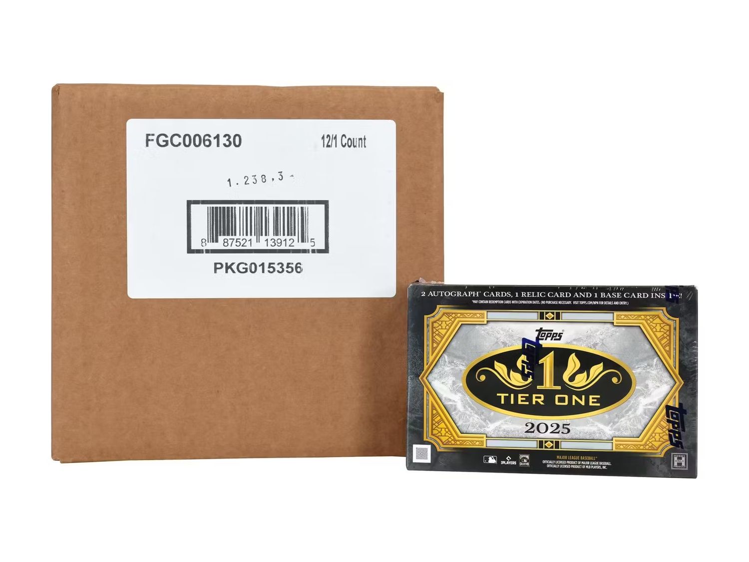 2025 Topps Tier One Baseball Hobby 12-Box Case [Topps Direct]