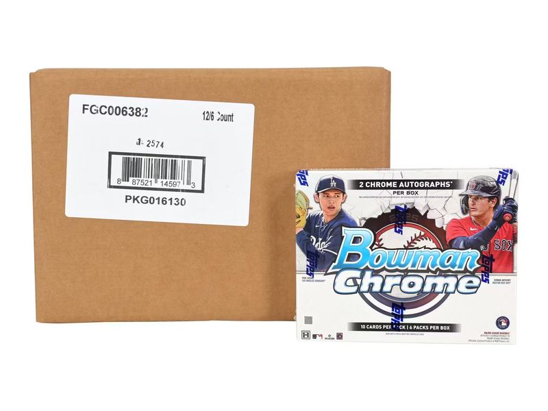 2025 Bowman Chrome Baseball Hobby 12-Box Case [Topps Direct]