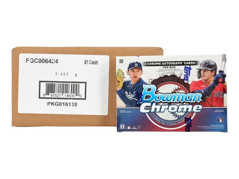 2025 Bowman Chrome Baseball Breaker Delight Hobby 6-Box Case [Topps Direct]