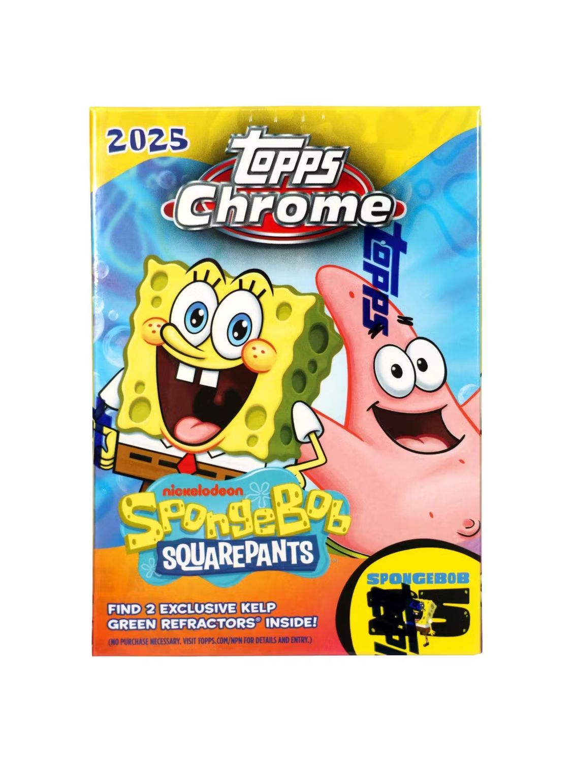 2025 Topps Chrome SpongeBob 25th Anniversary Blaster Box