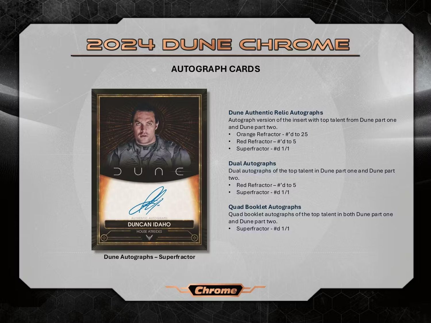 2025 Topps Chrome Dune Hobby Box