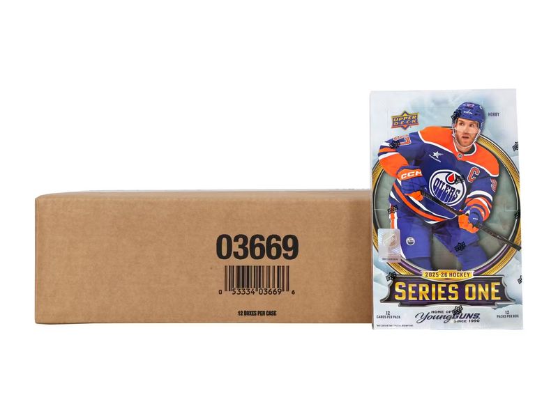 2025-26 Upper Deck Series 1 Hockey Hobby 12-Box Case