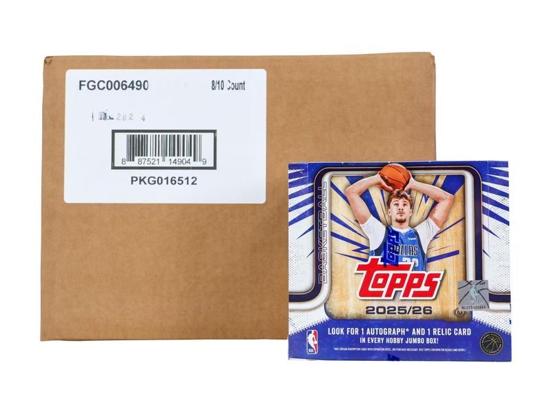 2025-26 Topps Basketball Hobby Jumbo 8-Box Case [Topps Direct]