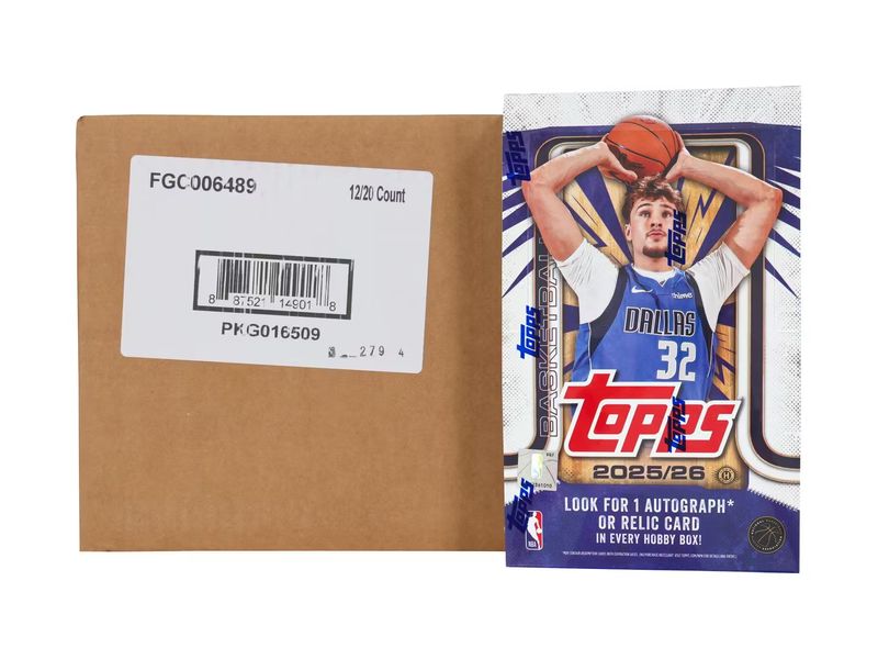 2025-26 Topps Basketball Hobby 12-Box Case [Topps Direct]