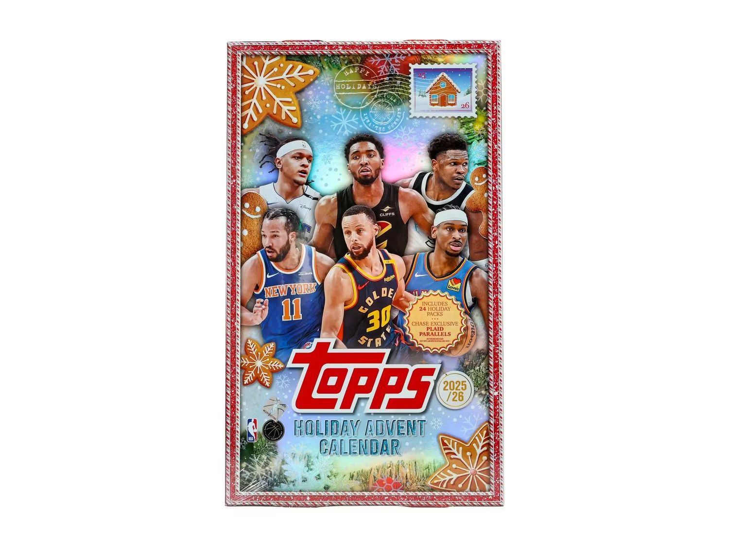 2025-26 Topps Holiday Basketball Countdown Calendar Box