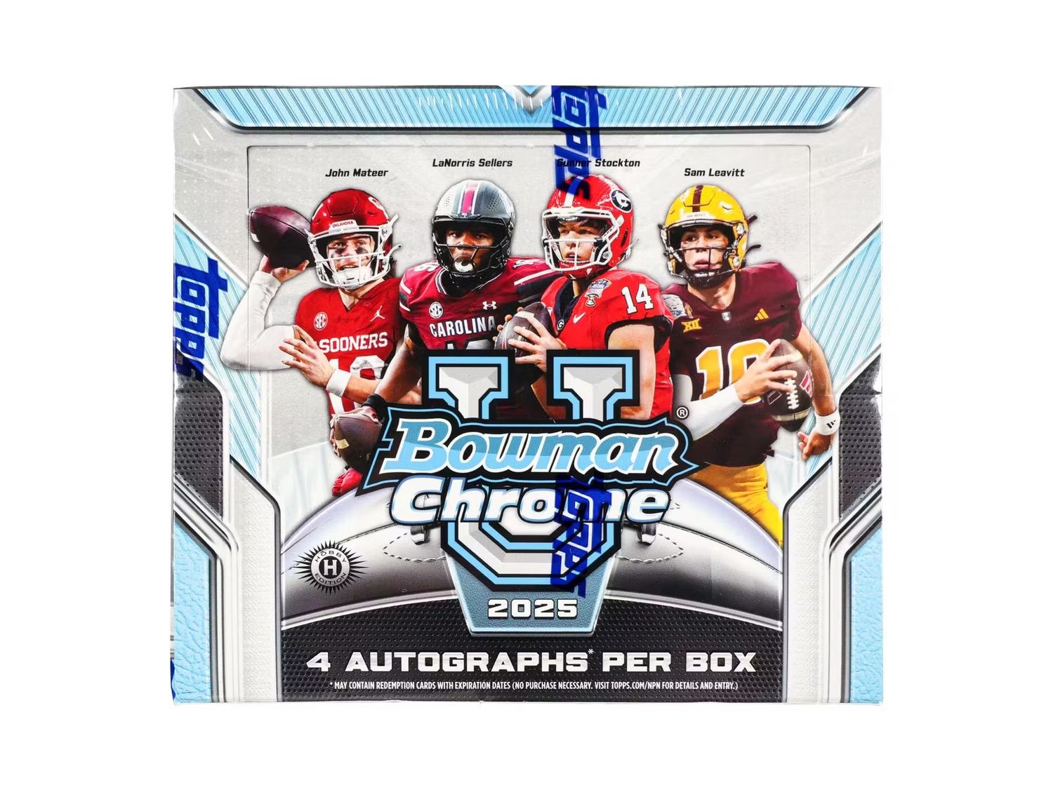 2025 Bowman University Chrome Football Hobby Jumbo Box