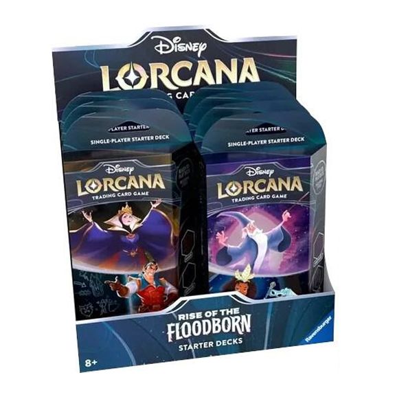 Disney Lorcana: Rise of the Floodborn Starter Deck 8-Box Display