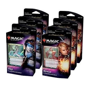 Magic: The Gathering | Throne of Eldraine Planeswalker 6-Deck Display