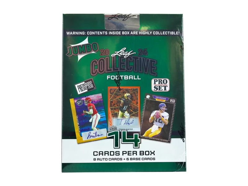 2024 Leaf Collective Football Hobby Jumbo Box