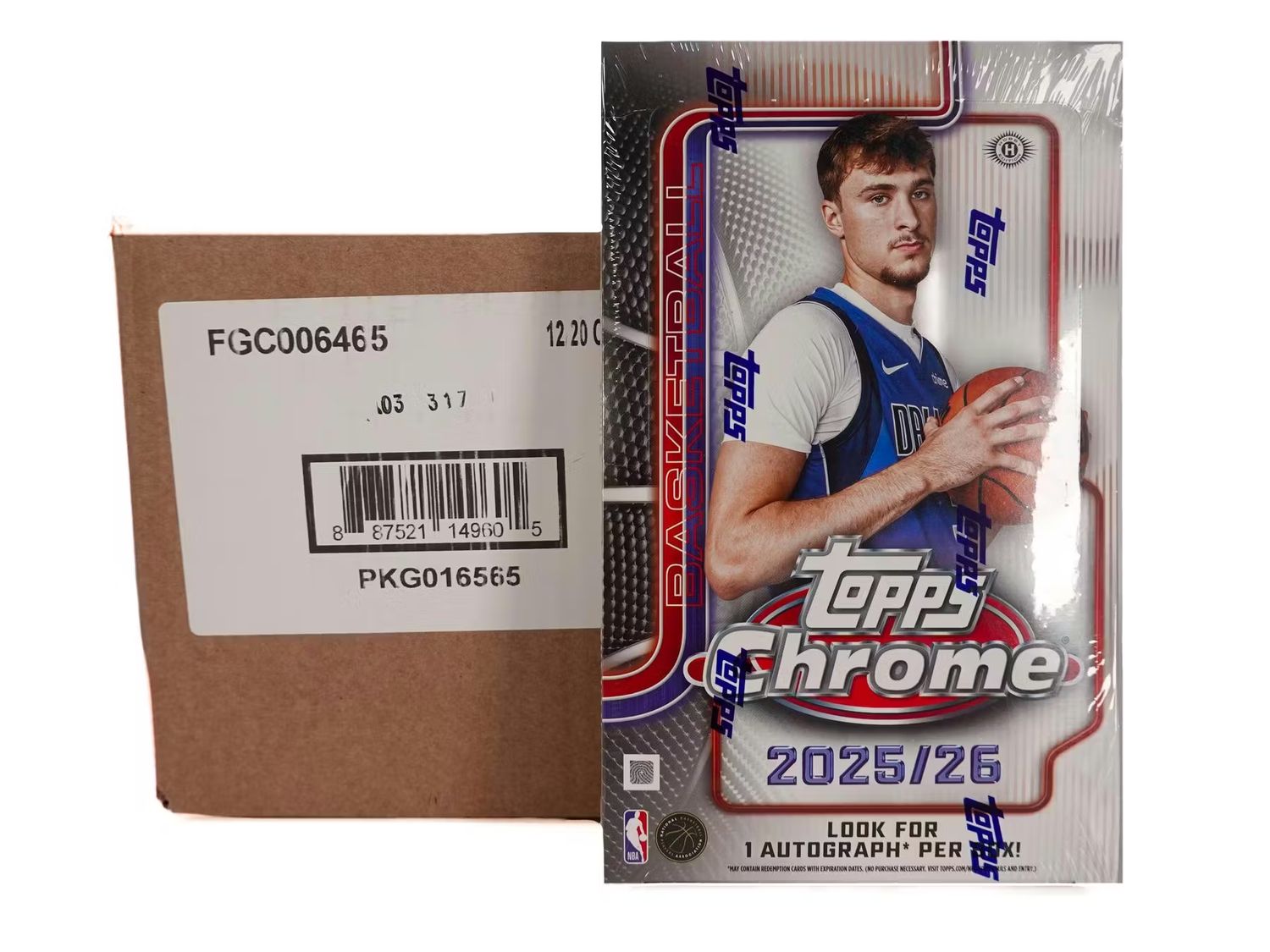 2025-26 Topps Chrome Basketball Hobby 12-Box Case [Topps Direct]