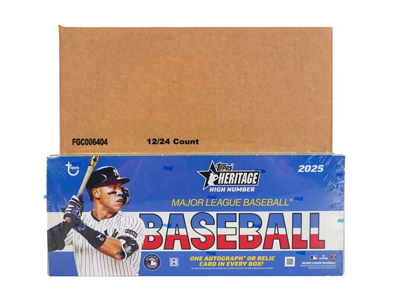 2025 Topps Heritage High Number Baseball Hobby 12-Box Case [Topps Direct]