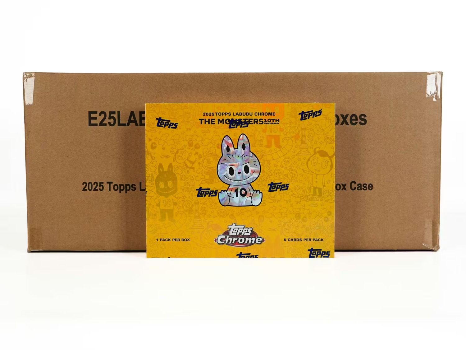 2025 Topps Chrome Labubu Hobby 20-Box Case [Topps Direct]