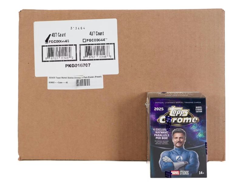 2025 Topps Chrome Marvel Studios Value Blaster 40-Box Case [Topps Direct]