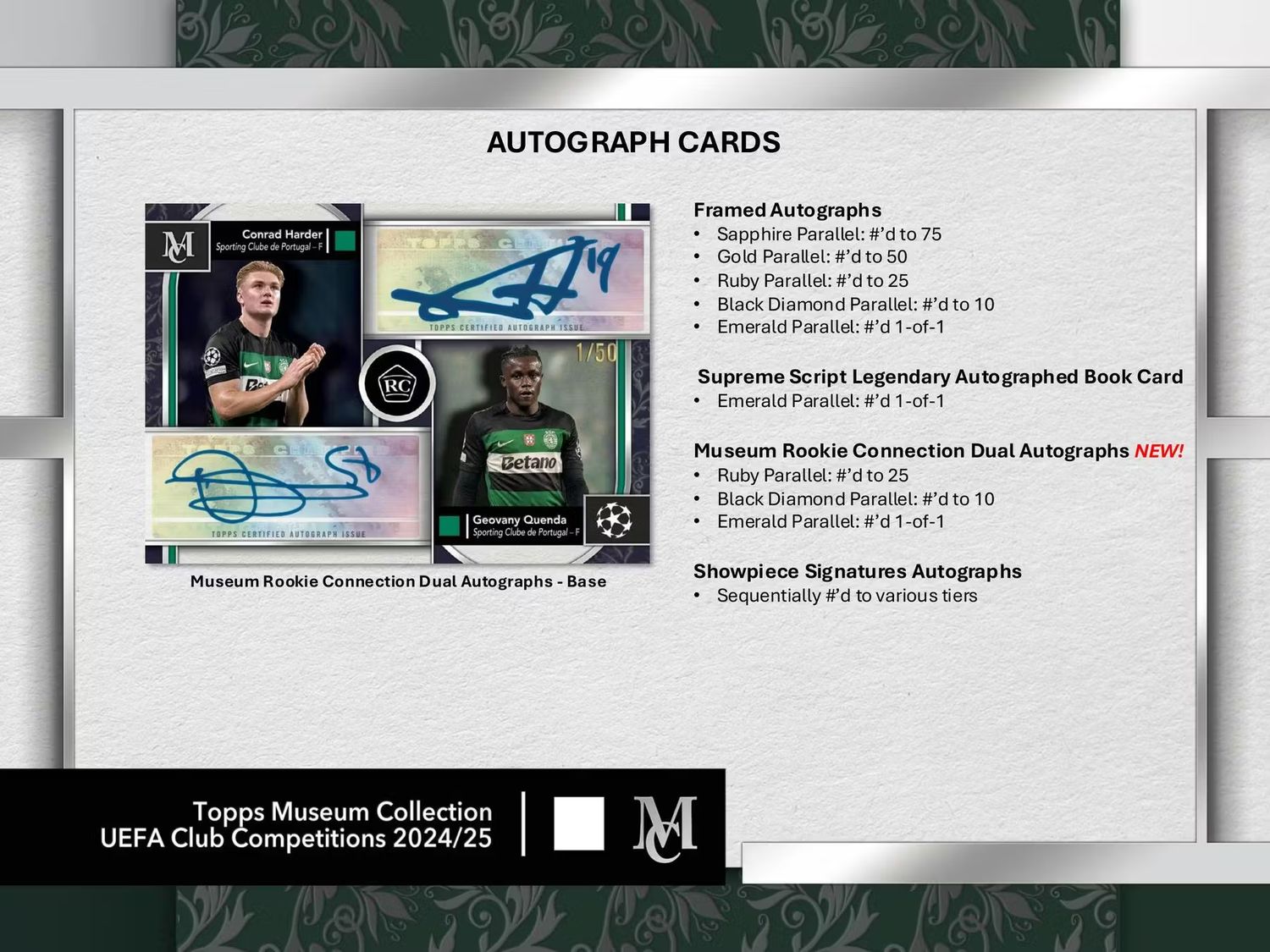 2024-25 Topps UEFA Club Competitions Museum Collection Soccer