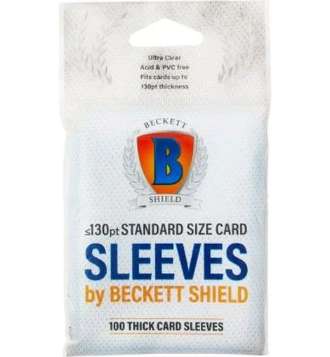 130PT. Beckett Thick Card Sleeves 100ct.