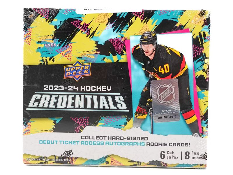 2023-24 Upper Deck Credentials Hockey Hobby Box 2023-24 Upper Deck Credentials Hockey Hobby Box