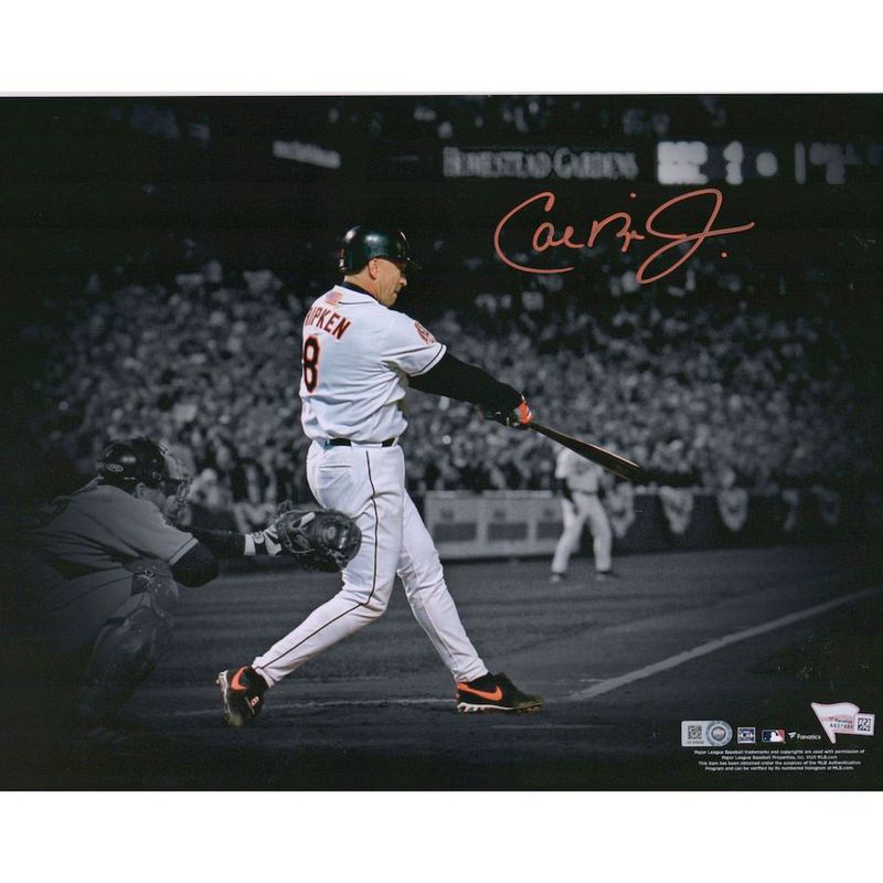 Cal Ripken Jr. Baltimore Orioles Fanatics Authentic Autographed 11" x 14" Spotlight Framed Photograph