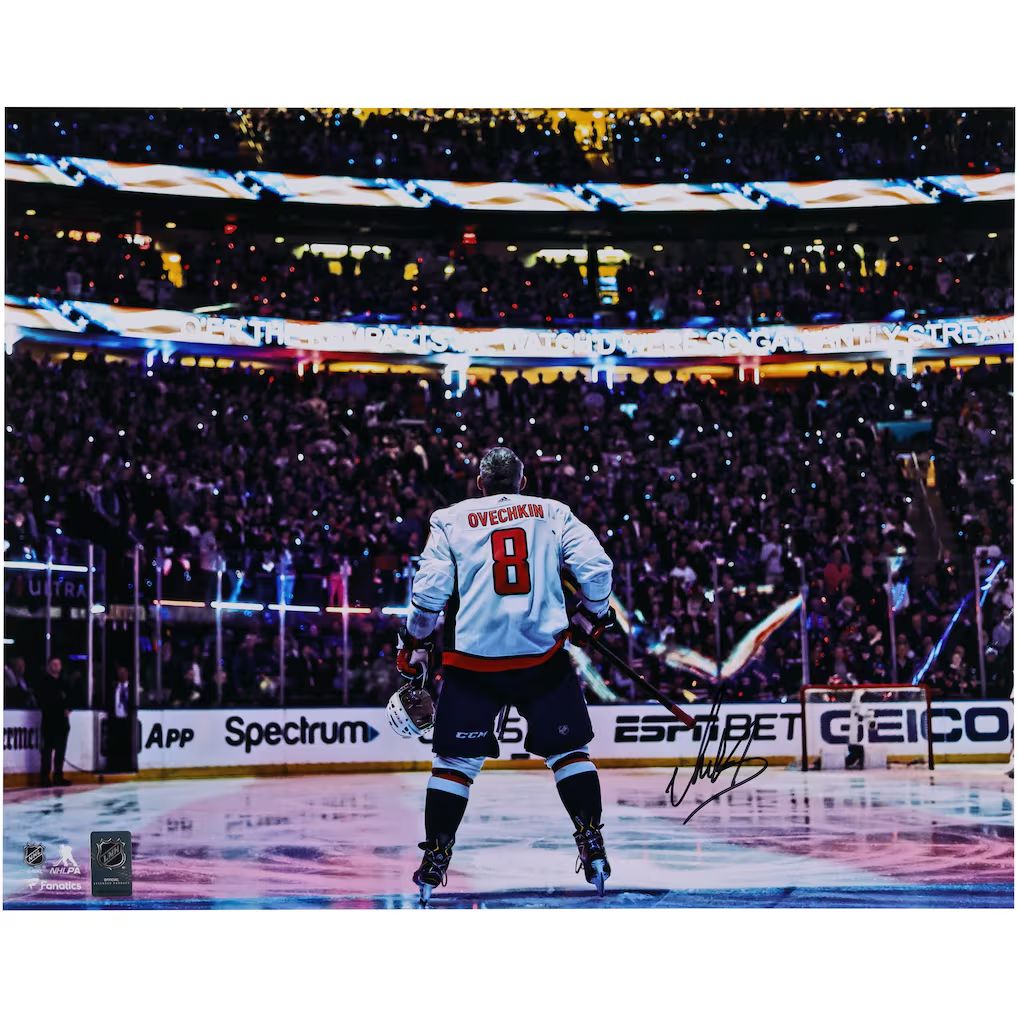 Alexander Ovechkin Washington Capitals Autographed Fanatics Authentic 16" x 20" 2024 Stanley Cup Playoffs Pregame Framed Photograph