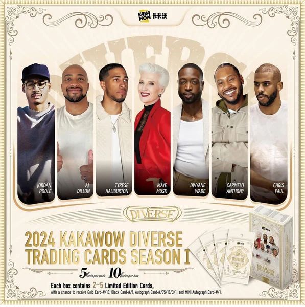 2024 Kakawow Diverse Trading Cards Series 1 Hobby 10-Box Case