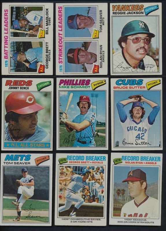 1977 Topps Baseball Complete Set EX+