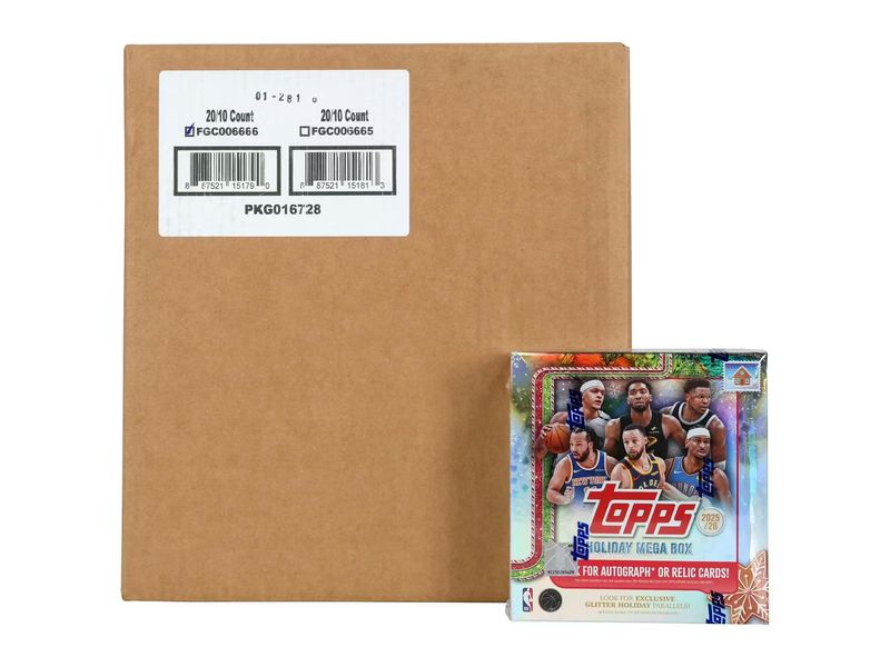 2025-26 Topps Holiday Basketball Mega 20-Box Case [Topps Direct]