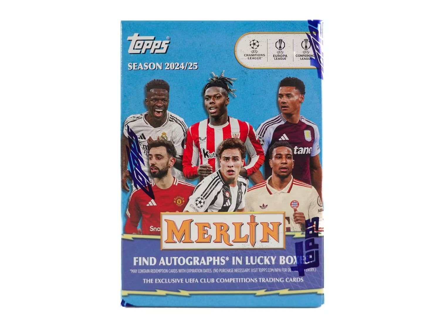 2024-25 Topps Chrome Merlin UEFA Club Competitions Soccer Value Blaster Box