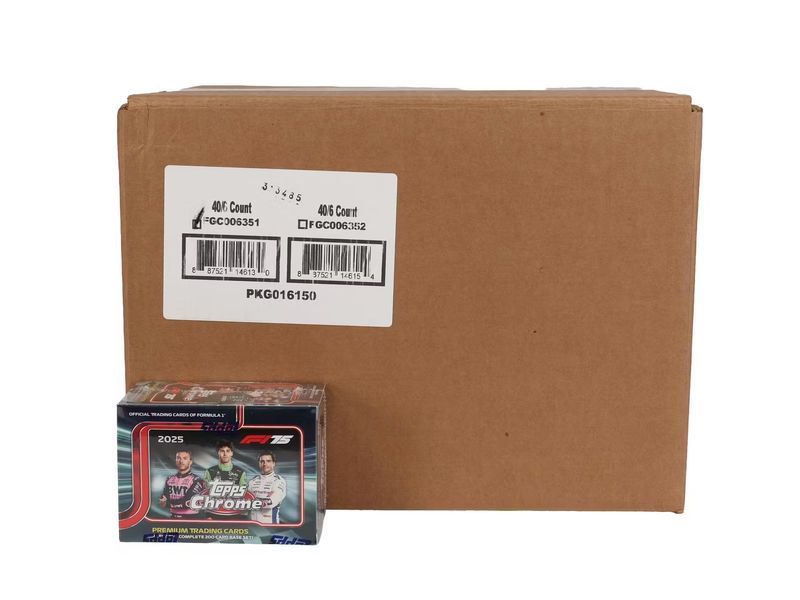 2025 Topps Chrome F1 Formula 1 Racing Value Blaster 40-Box Case [Topps Direct]