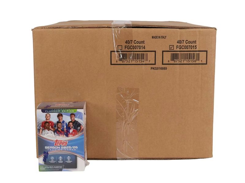 2025-26 Topps UEFA Club Competitions Soccer Value Blaster 40-Box Case [Topps Direct]