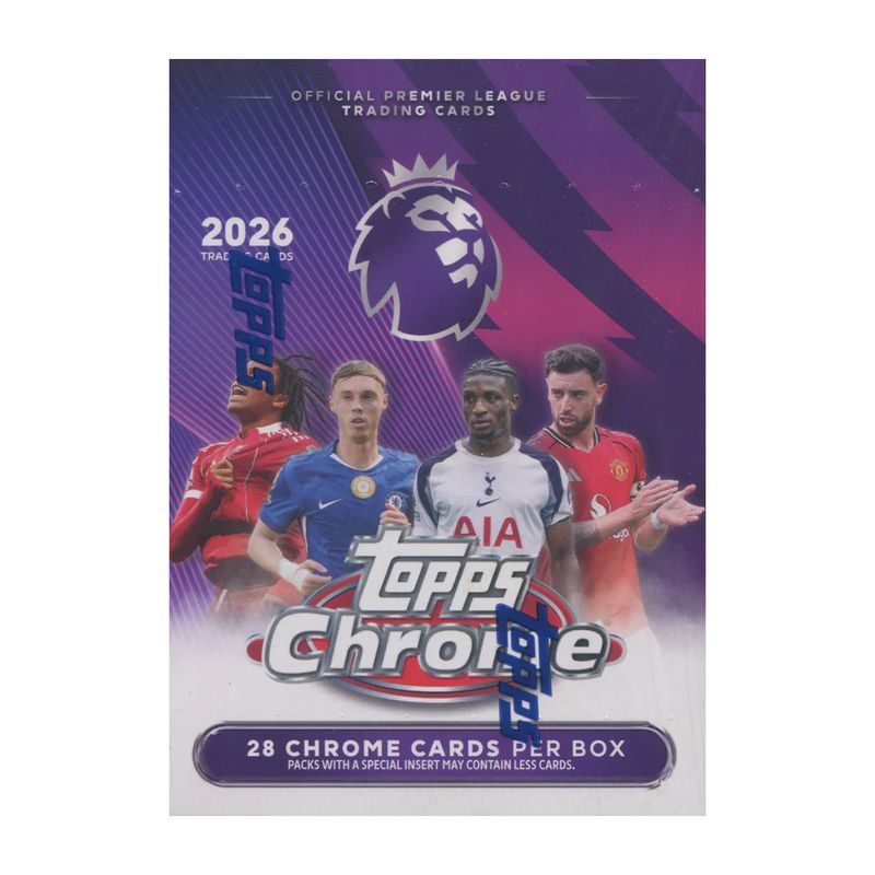 2026 Topps Chrome Premier League EPL Soccer Value Blaster Box