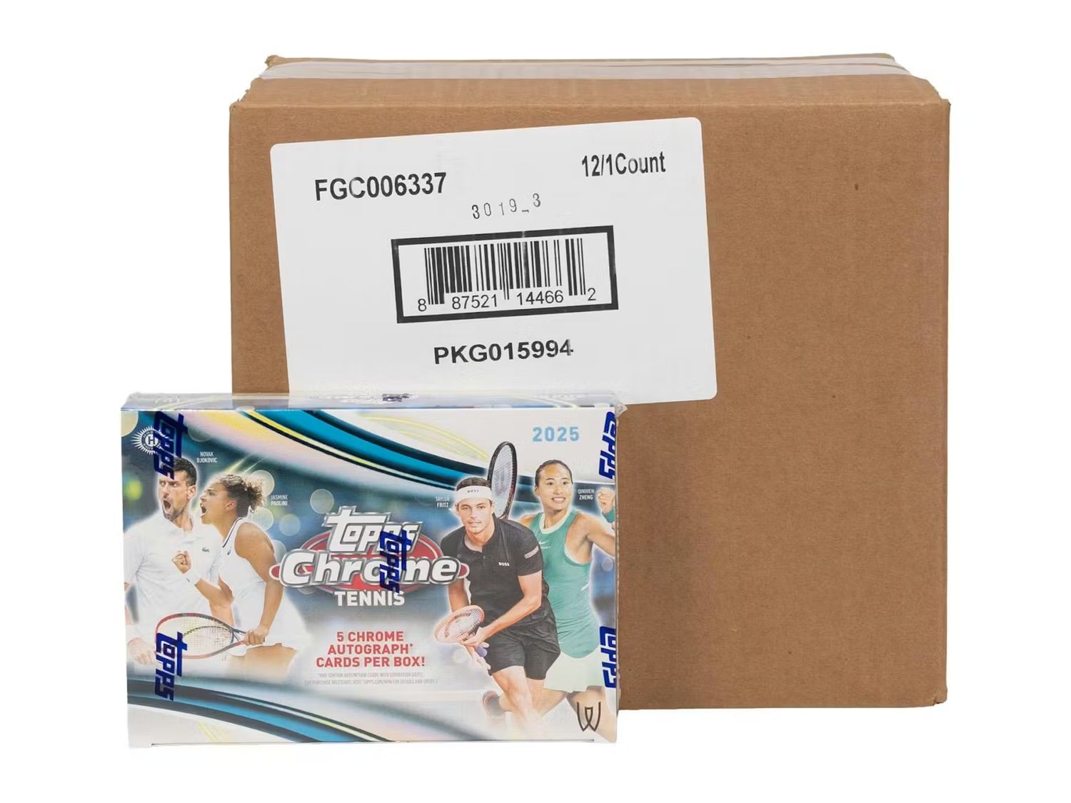 2025 Topps Chrome Tennis Breaker Delight Hobby 12-Box Case [Topps Direct]