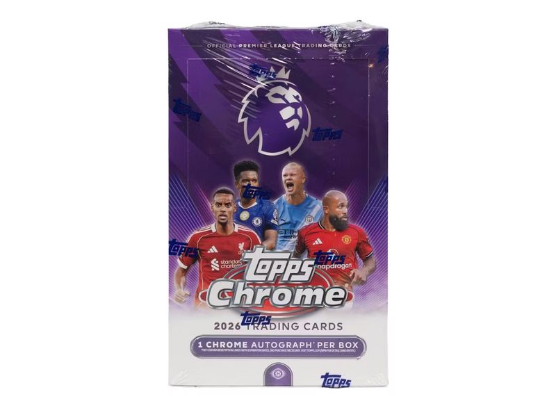 2026 Topps Chrome Premier League EPL Soccer Hobby Box