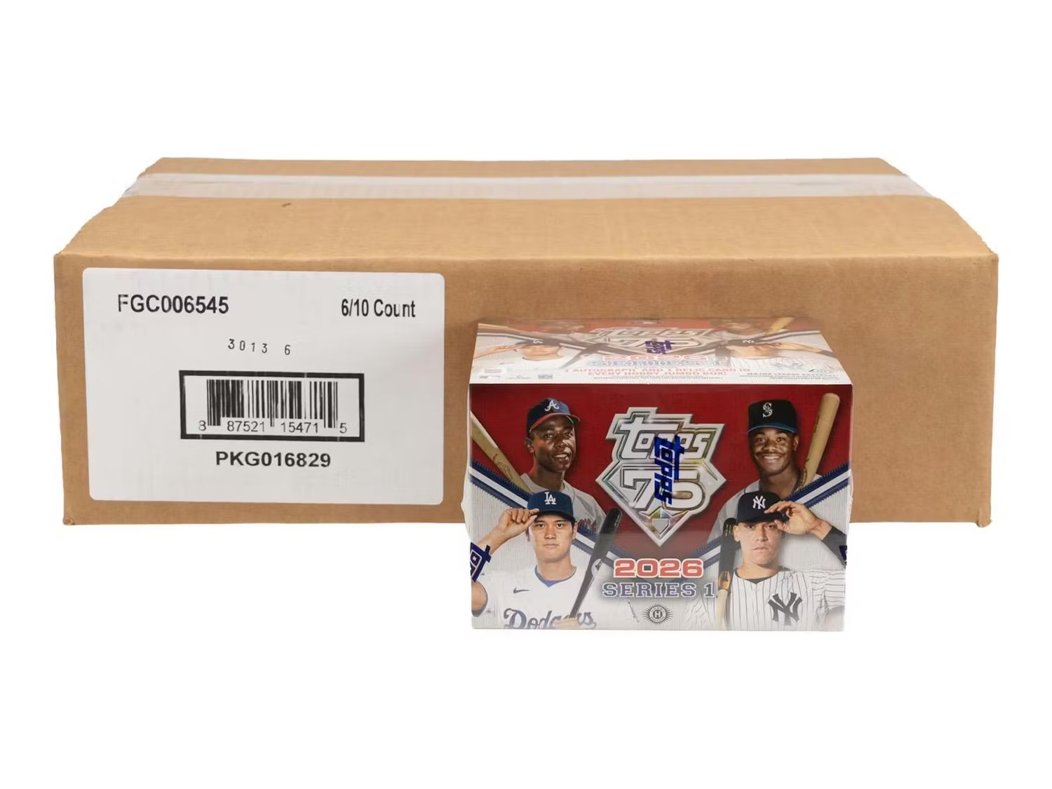 2026 Topps Series 1 Baseball Hobby Jumbo 6-Box Case [Topps Direct]
