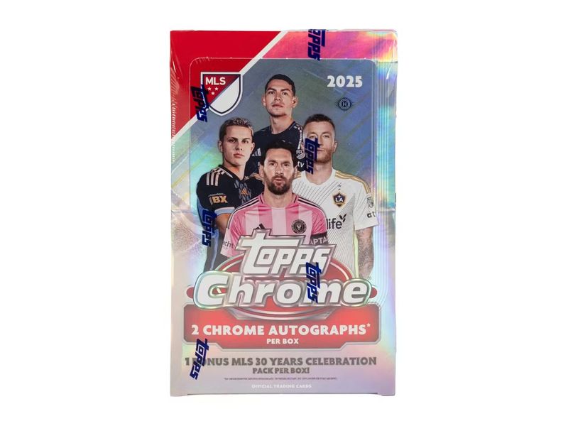 2025 Topps Chrome MLS Major League Soccer Hobby Box