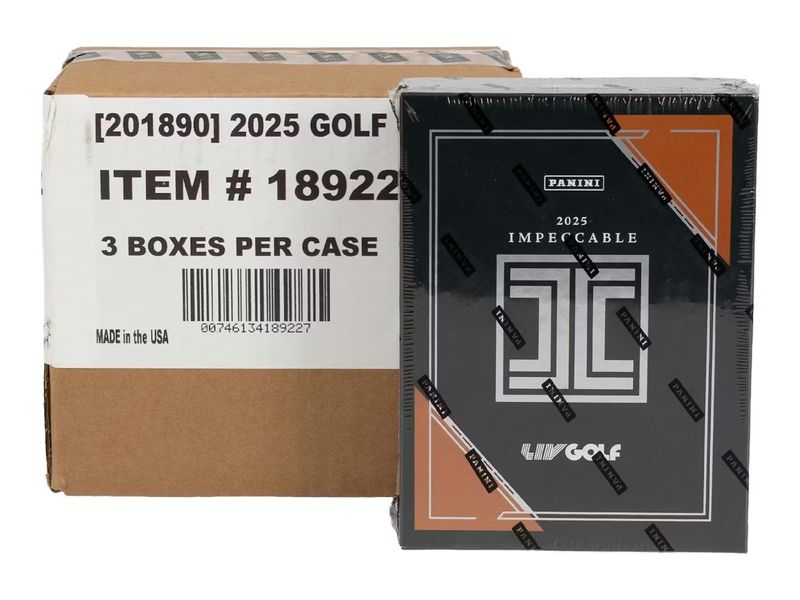 2025 Panini Impeccable LIV Golf Hobby 3-Box Case